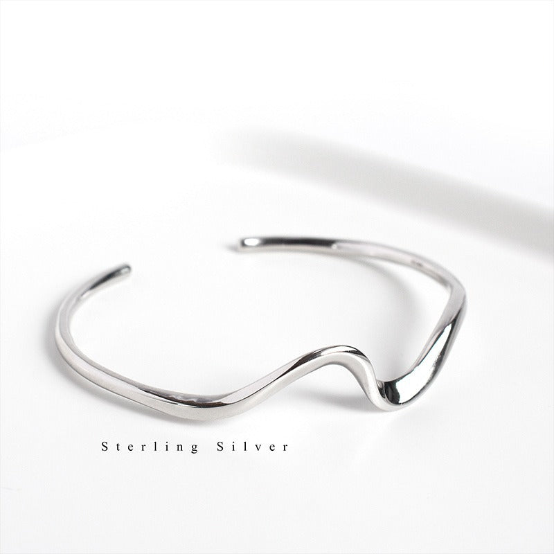 Sterling Silver Wave Bracelet
