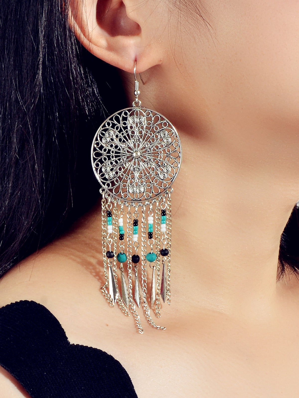 Multicolour Beads Bohemian Earrings