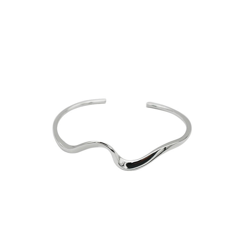 Sterling Silver Wave Bracelet
