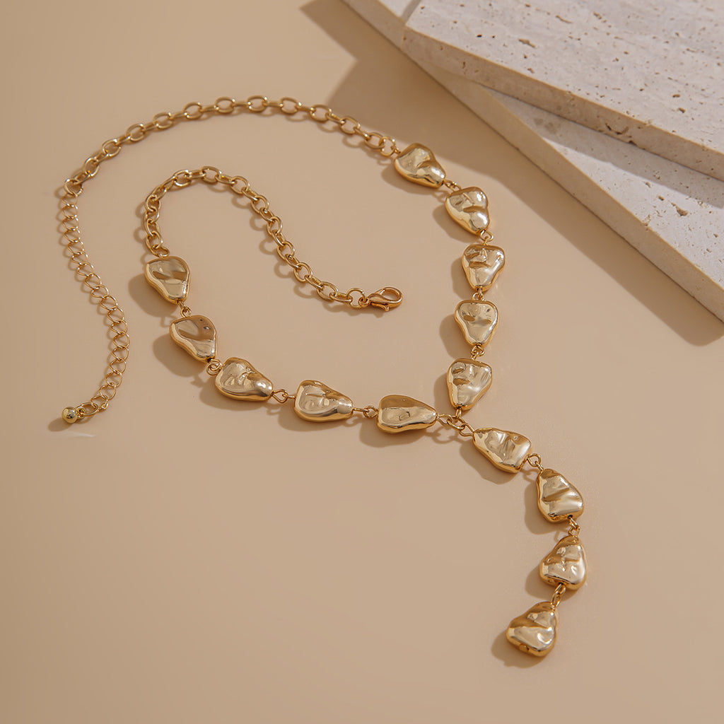 Irregular Baroque Y-shaped Collarbone Chain