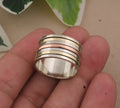 Handmade Sterling Silver Men's Cluster Ring with Natural Stone Bezel Setting Classic Style for Party & Wedding Occasions