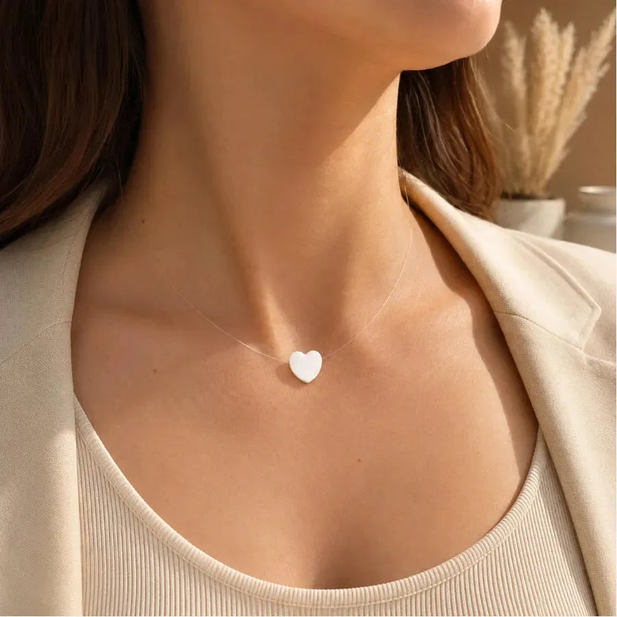 Necklace Nylon Silver Pendant Madrid Dove Peace Heart Holy Spirit Chain