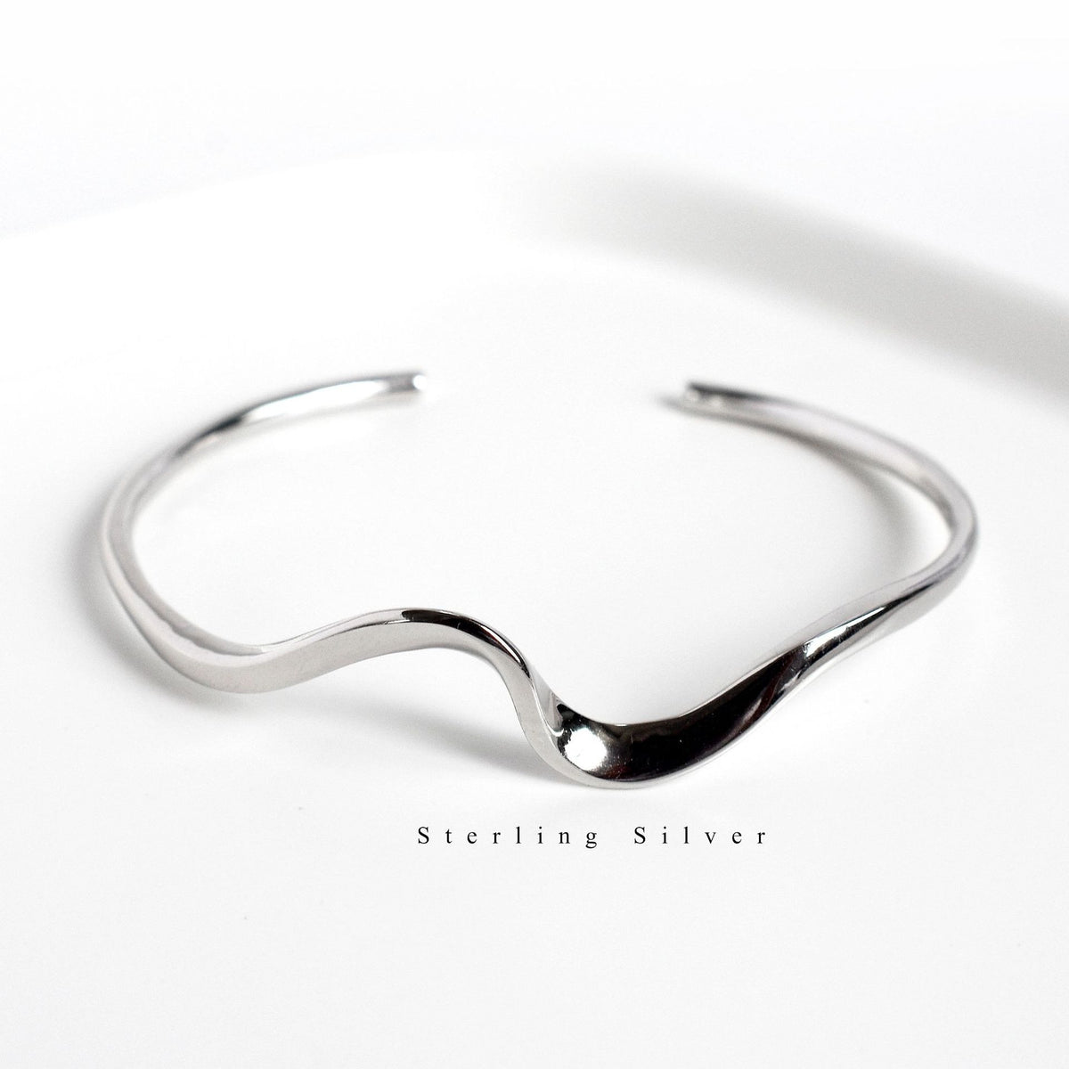 Sterling Silver Wave Bracelet