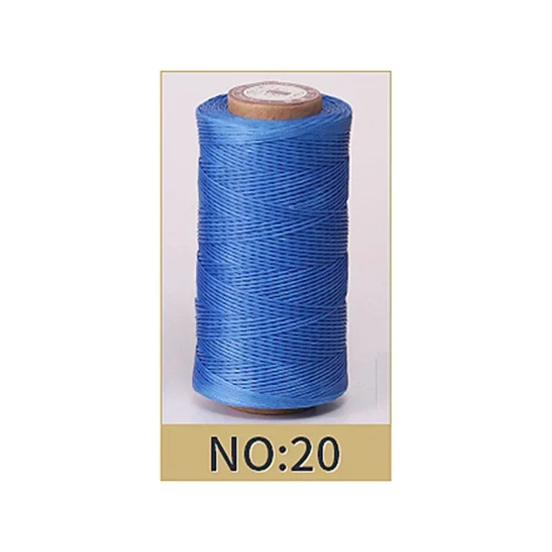 0.8mm Waxed Polyester Thread | 50M Leather Sewing Cord | Strong Wax Thread for Leatherwork, Jewelry Making & DIY Crafts