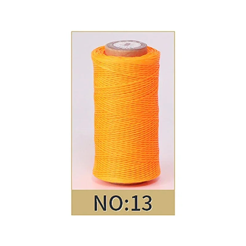 0.8mm Waxed Polyester Thread | 50M Leather Sewing Cord | Strong Wax Thread for Leatherwork, Jewelry Making & DIY Crafts