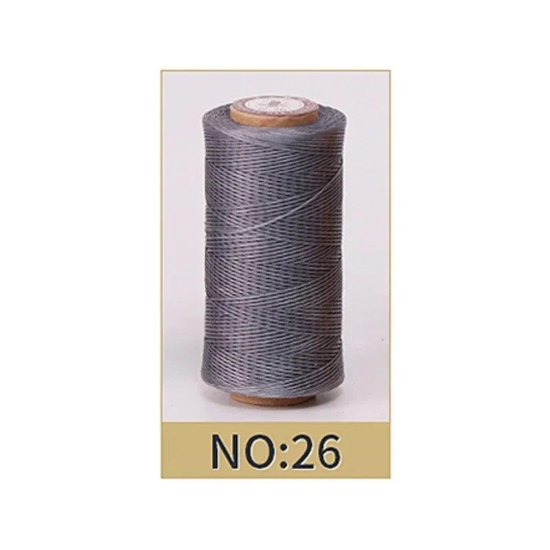 0.8mm Waxed Polyester Thread | 50M Leather Sewing Cord | Strong Wax Thread for Leatherwork, Jewelry Making & DIY Crafts