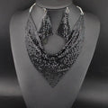 Leopard Necklace and Earrings Jewelry Set