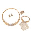 📢📢40% OFF !! ⏰Elegant Rhinestone Jewelry 4-Piece Set