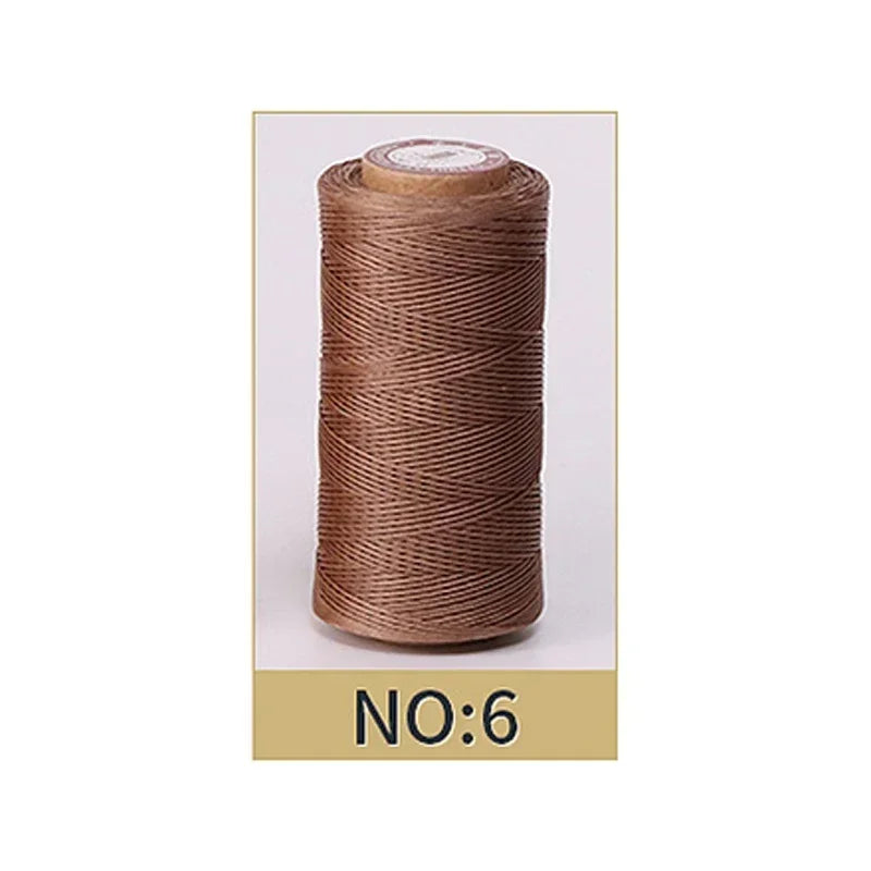 0.8mm Waxed Polyester Thread | 50M Leather Sewing Cord | Strong Wax Thread for Leatherwork, Jewelry Making & DIY Crafts