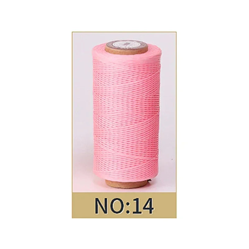 0.8mm Waxed Polyester Thread | 50M Leather Sewing Cord | Strong Wax Thread for Leatherwork, Jewelry Making & DIY Crafts