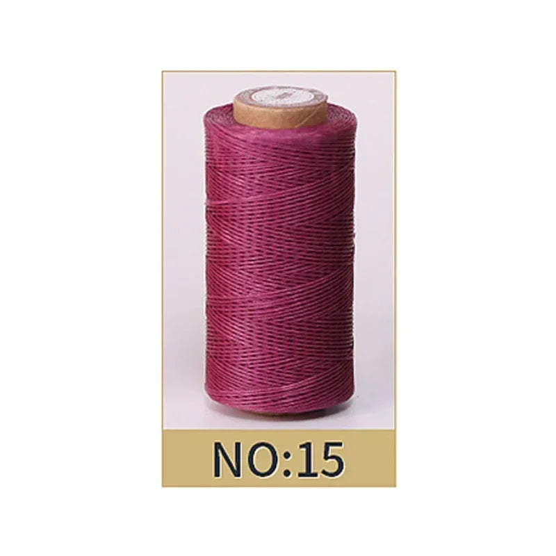 0.8mm Waxed Polyester Thread | 50M Leather Sewing Cord | Strong Wax Thread for Leatherwork, Jewelry Making & DIY Crafts