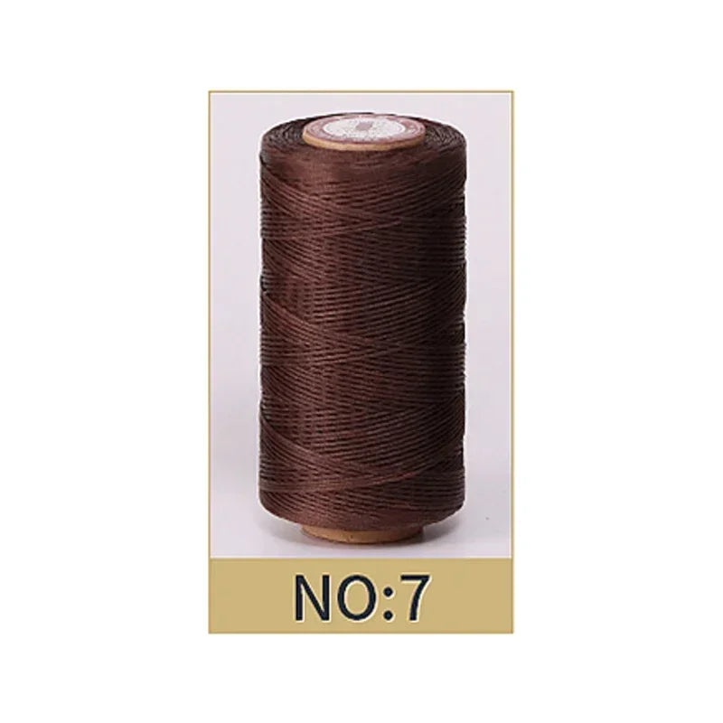 0.8mm Waxed Polyester Thread | 50M Leather Sewing Cord | Strong Wax Thread for Leatherwork, Jewelry Making & DIY Crafts