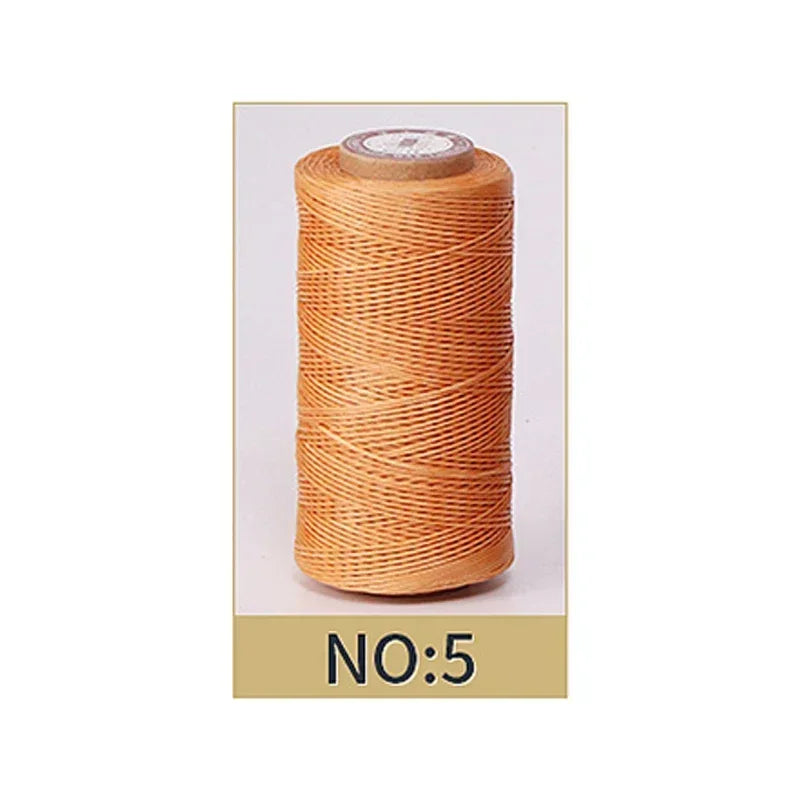 0.8mm Waxed Polyester Thread | 50M Leather Sewing Cord | Strong Wax Thread for Leatherwork, Jewelry Making & DIY Crafts