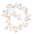 Crystal Pearl Bridal Tiaras Hairbands Hairpins Bridesmaid Diamante Hair Vine Accessories Wedding Jewelry 35cm Headwear Gorgeous Hair Accessories For Women