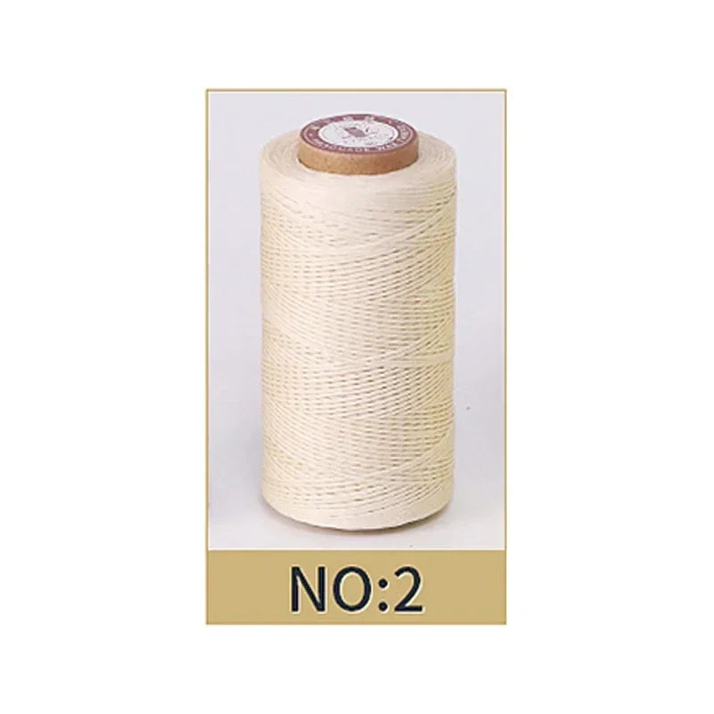 0.8mm Waxed Polyester Thread | 50M Leather Sewing Cord | Strong Wax Thread for Leatherwork, Jewelry Making & DIY Crafts