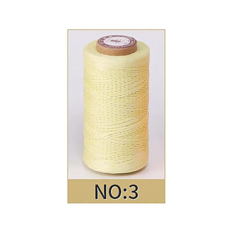 0.8mm Waxed Polyester Thread | 50M Leather Sewing Cord | Strong Wax Thread for Leatherwork, Jewelry Making & DIY Crafts