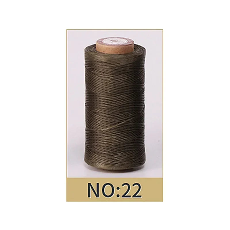 0.8mm Waxed Polyester Thread | 50M Leather Sewing Cord | Strong Wax Thread for Leatherwork, Jewelry Making & DIY Crafts