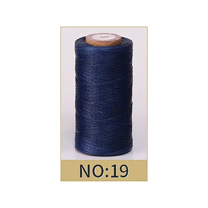 0.8mm Waxed Polyester Thread | 50M Leather Sewing Cord | Strong Wax Thread for Leatherwork, Jewelry Making & DIY Crafts
