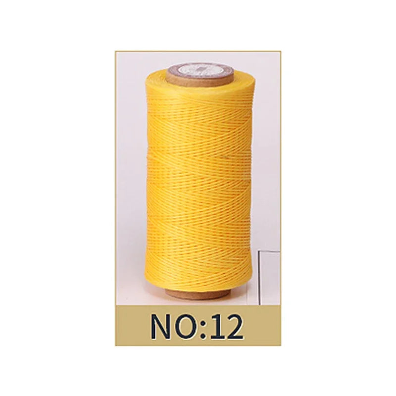 0.8mm Waxed Polyester Thread | 50M Leather Sewing Cord | Strong Wax Thread for Leatherwork, Jewelry Making & DIY Crafts