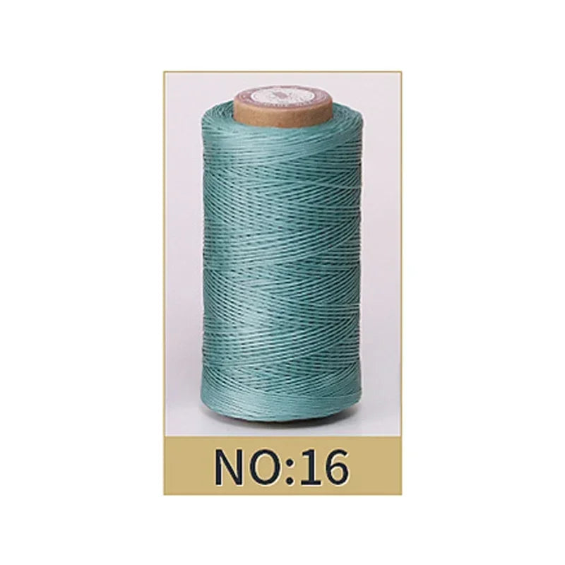 0.8mm Waxed Polyester Thread | 50M Leather Sewing Cord | Strong Wax Thread for Leatherwork, Jewelry Making & DIY Crafts