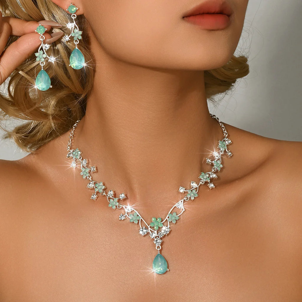 Sage & Gold Jewelry Set
