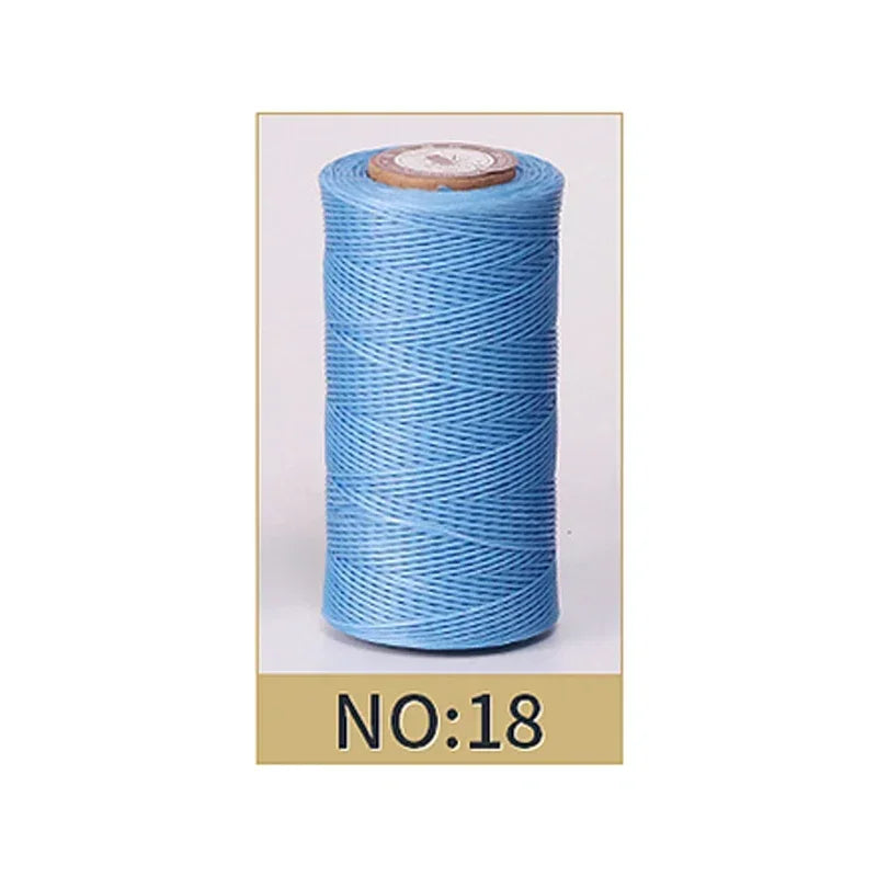 0.8mm Waxed Polyester Thread | 50M Leather Sewing Cord | Strong Wax Thread for Leatherwork, Jewelry Making & DIY Crafts