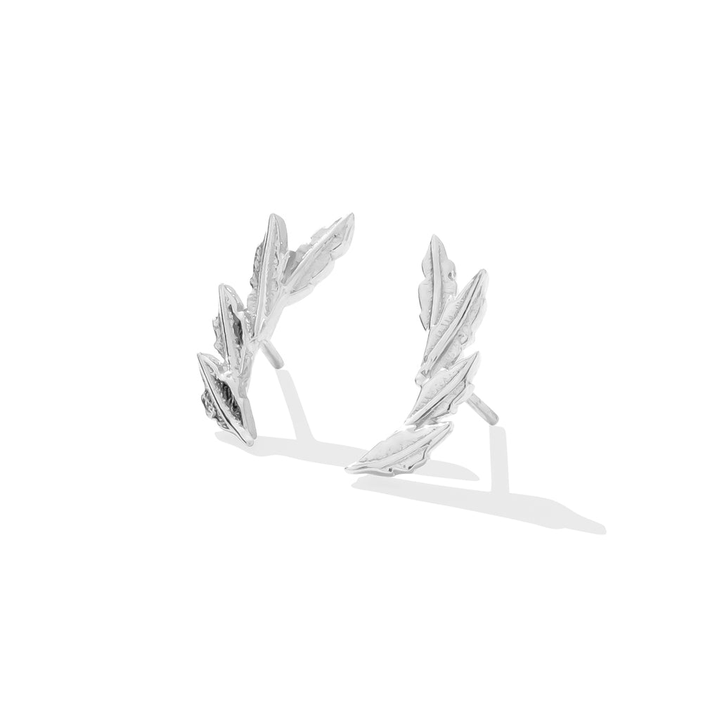 "Laurel" - Threadless Gold Leaf End by Tawapa Jewelry