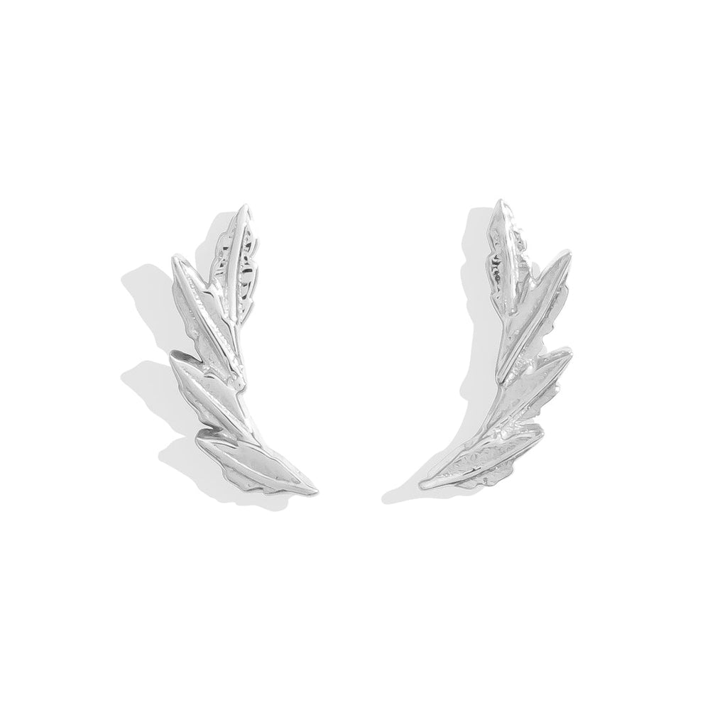 "Laurel" - Threadless Gold Leaf End by Tawapa Jewelry